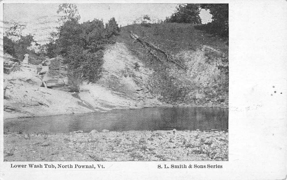 North Pownal Vermont Lower Wash Tub Waterfront Antique Postcard K84820 Mary L. Martin Ltd