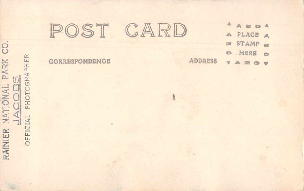 Rainier National Park Pinnacle Peak Cabins Real Photo Antique Postcard J74157 - Image 2