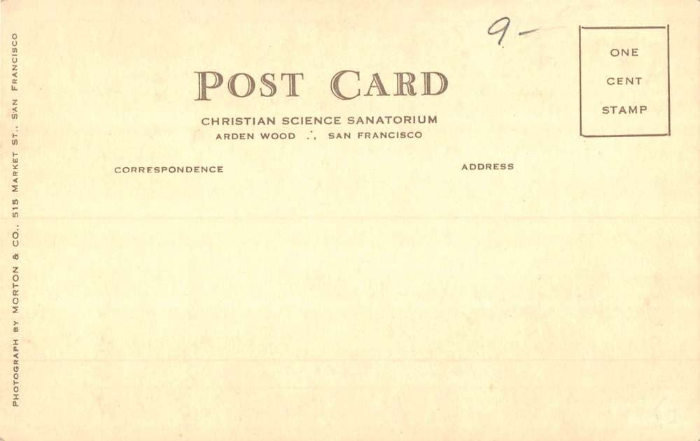 San Francisco California Christian Science Sanatorium Real Photo PC K85296 - Image 2