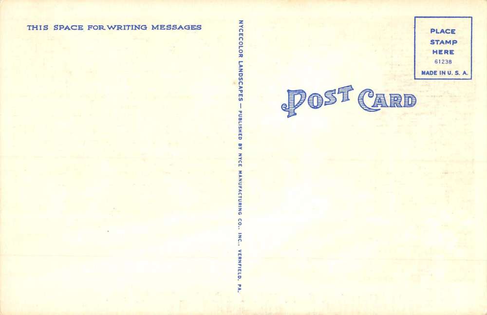 West Springfield Pennsylvania Scenic Roadway Greeting Antique Postcard K85687 - Image 2