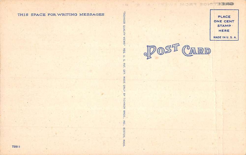 Sweet Valley Pennsylvania Scenic Waterfront Greeting Antique Postcard K85700 - Image 2