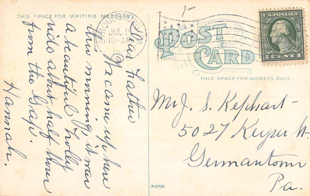 Stroudsburg Pennsylvania Eastern Power Co Dam Antique Postcard K85710 - Image 2