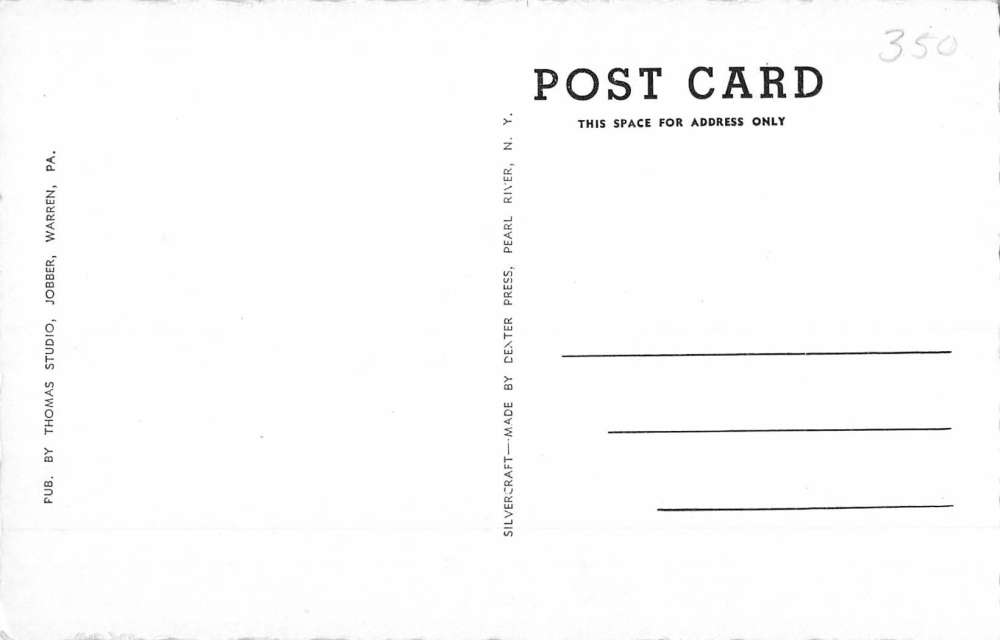 Tionesta Pennsylvania Cemetery Hill Birdseye View Antique Postcard K85722 - Image 2