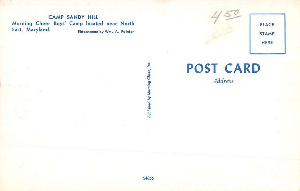 North East Maryland Camp Sandy Hill Covered Stage Coach Vintage Postcard K85899 - Image 2