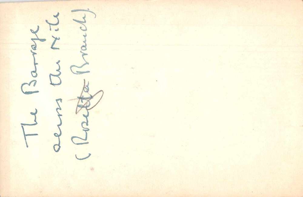 Egypt Nile River Bridge Real Photo Antique Non Postcard Back J74402 - Image 2