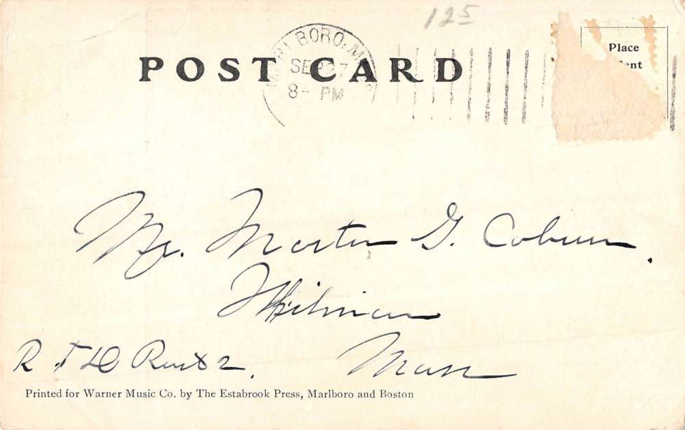 Fayville Massachusetts Big Dam Birdseye View Antique Postcard K86081 - Image 2