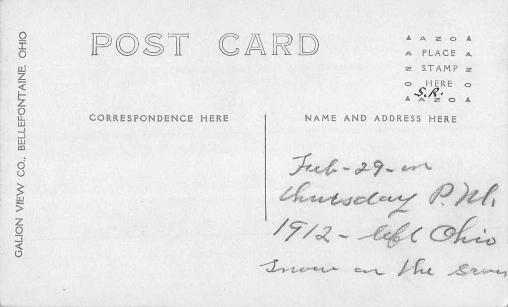 Crestline Ohio Union Depot Real Photo Antique Postcard K86496 - Image 2