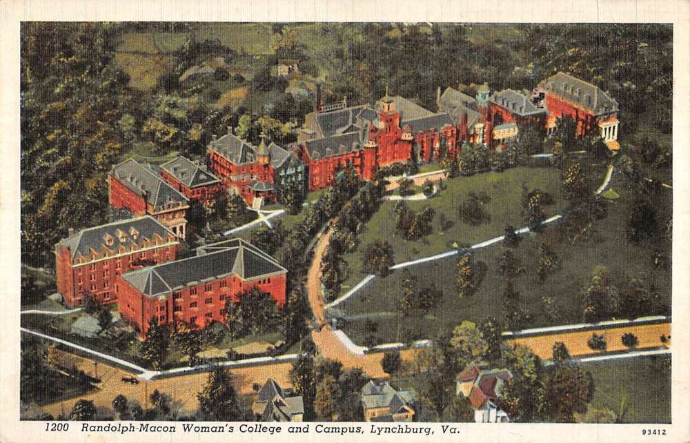 Lynchburg Virginia Randolph Macon Womans College Antique Postcard K86511