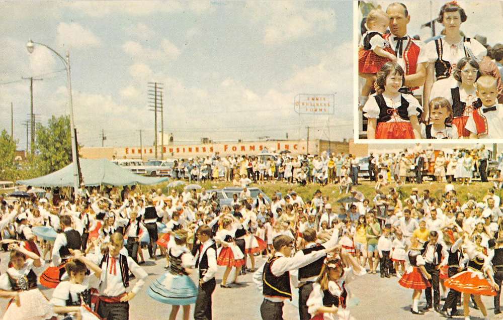 Ennis Texas Czechoslovakia Polka Festival Vintage Postcard K86712