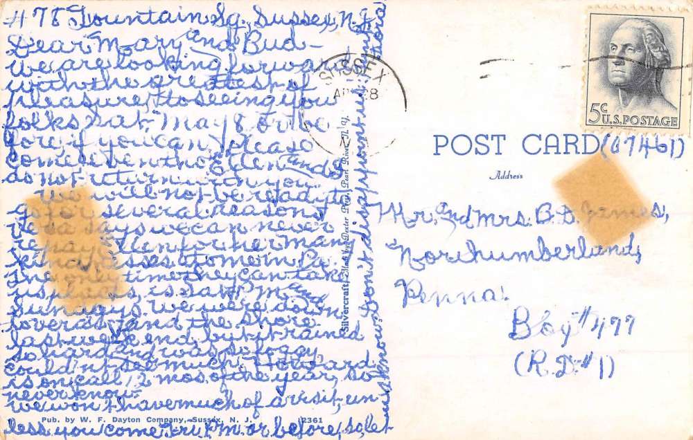 High Point New Jersey State Memorial Street View Antique Postcard K86873 - Image 2