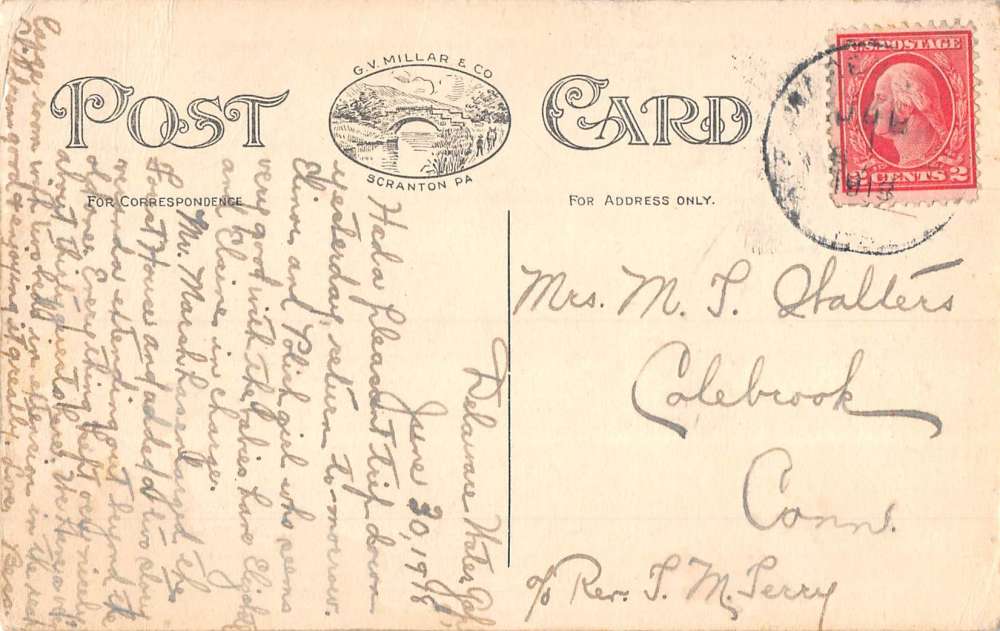 Delaware Water Gap Pennsylvania Forest House Front View Antique Postcard K87525 - Image 2