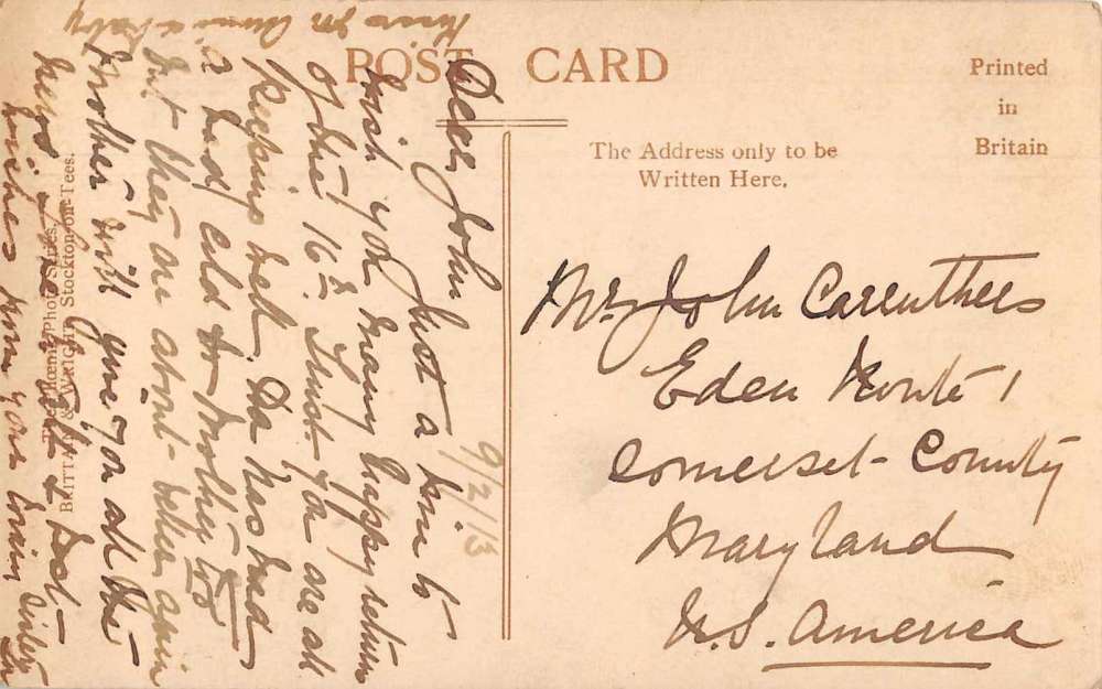 St Bees Cumberland England Main Street Real Photo Antique Postcard J75069 - Image 2