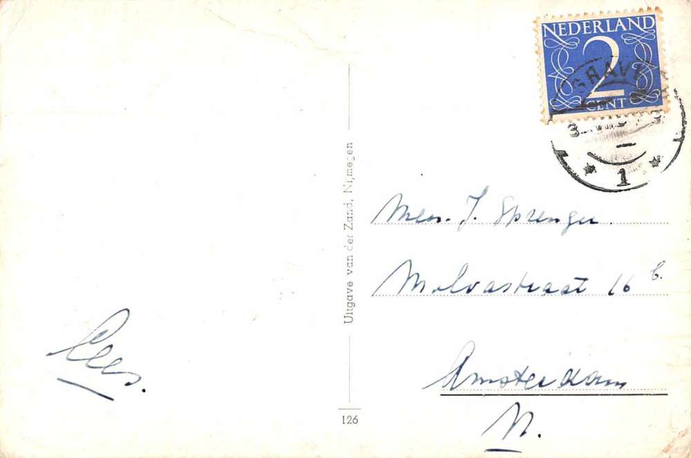 Nijmegen Netherlands Street Scene St Stephenstoren Antique Postcard J75138 - Image 2