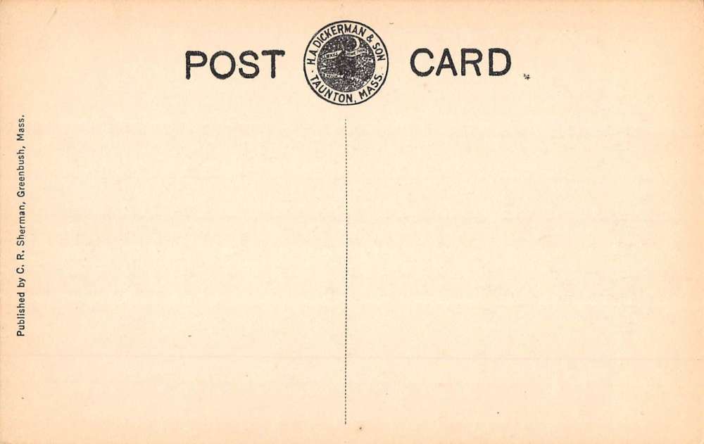 Greenbush Massachusetts Old Mill Street View Antique Postcard K87780 - Image 2