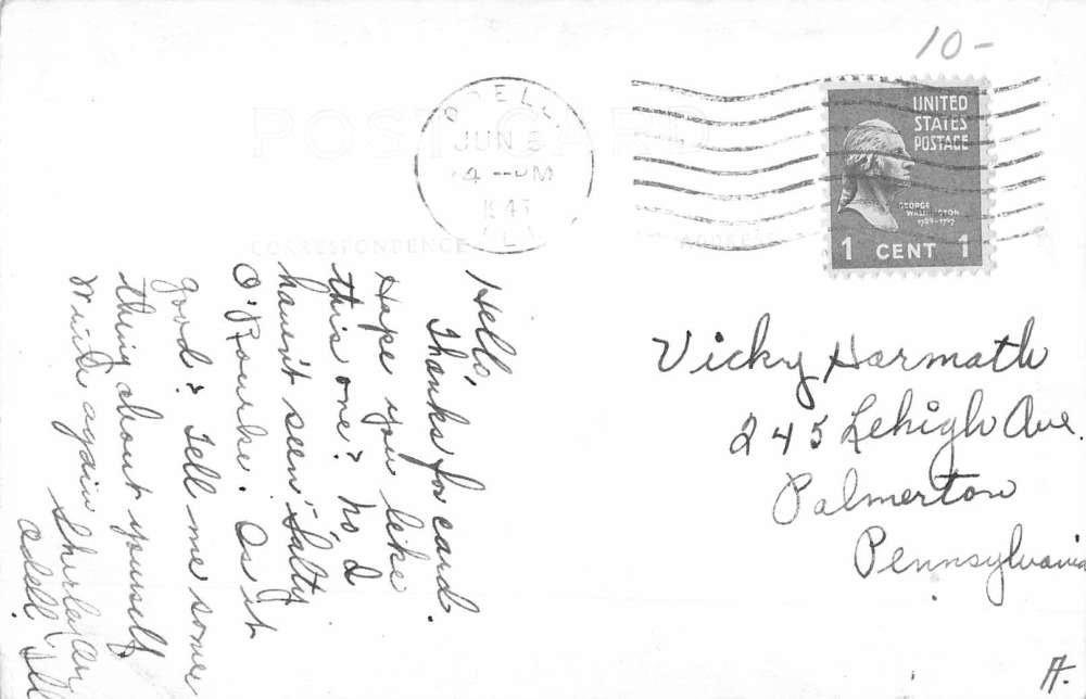 Lockport Illinois St Dennis Catholic Church Real Photo Antique Postcard K87903 Mary L. Martin