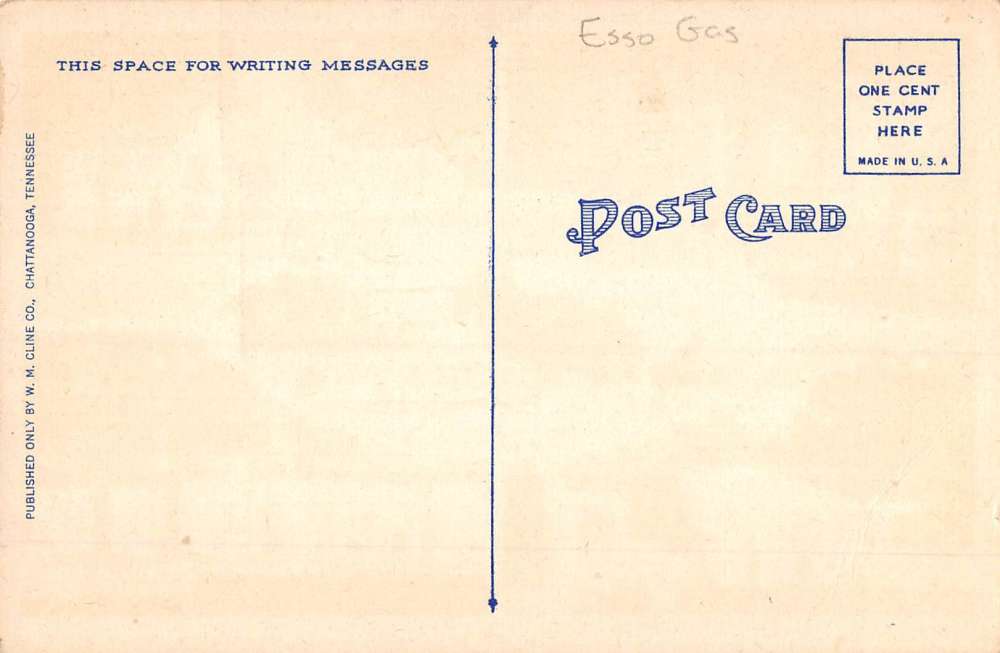 Helenwood Tennessee Glass House Esso Gas Multiview Antique Postcard K88276 - Image 2
