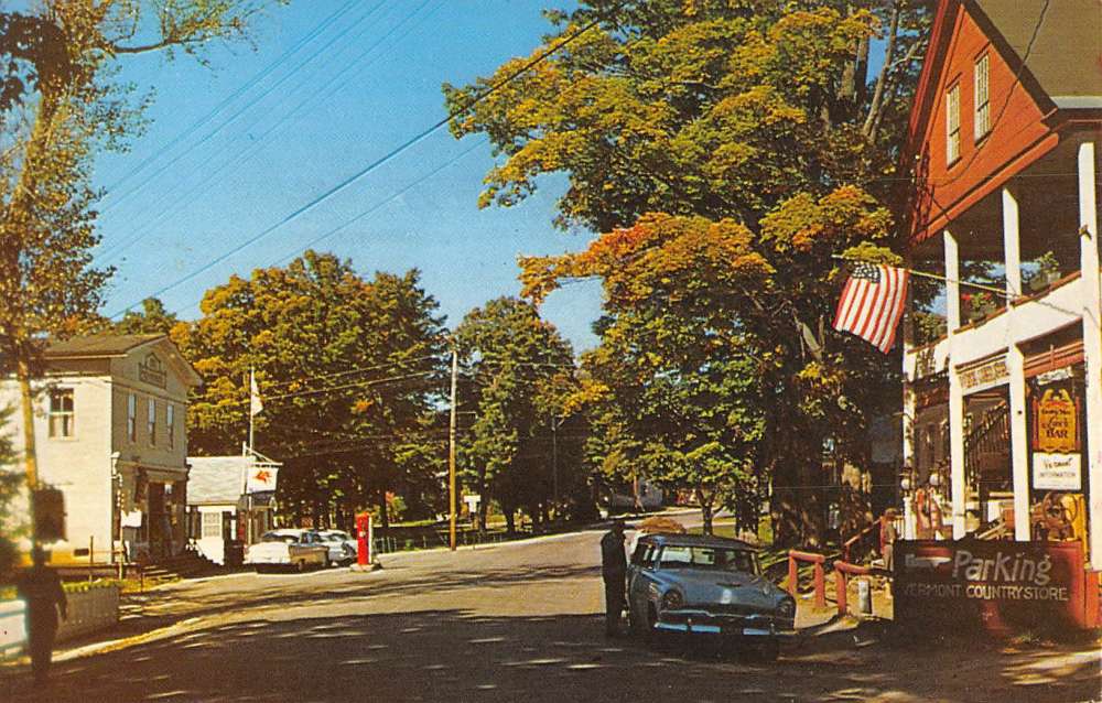 Weston Vermont Village Green Street View Vintage Postcard K88408