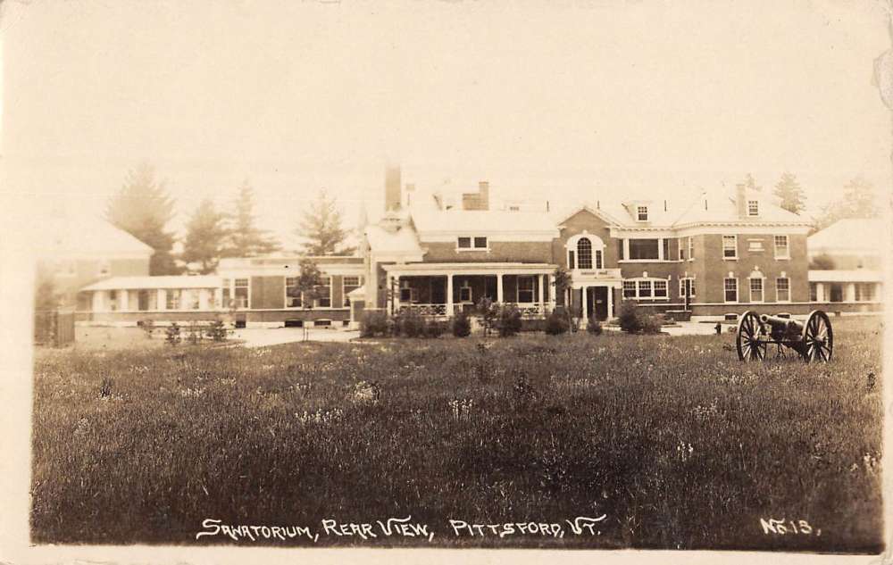 Pittsford Vermont Sanatorium Real Photo Antique Postcard K88753 Mary