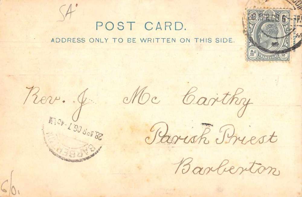 Pretoria South Africa Arcadia Bridge Street Scene Antique Postcard J75484 - Image 2