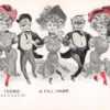 Greetings "Poker Terms" A Full House Comic Artist Signed Antique Postcard J75502