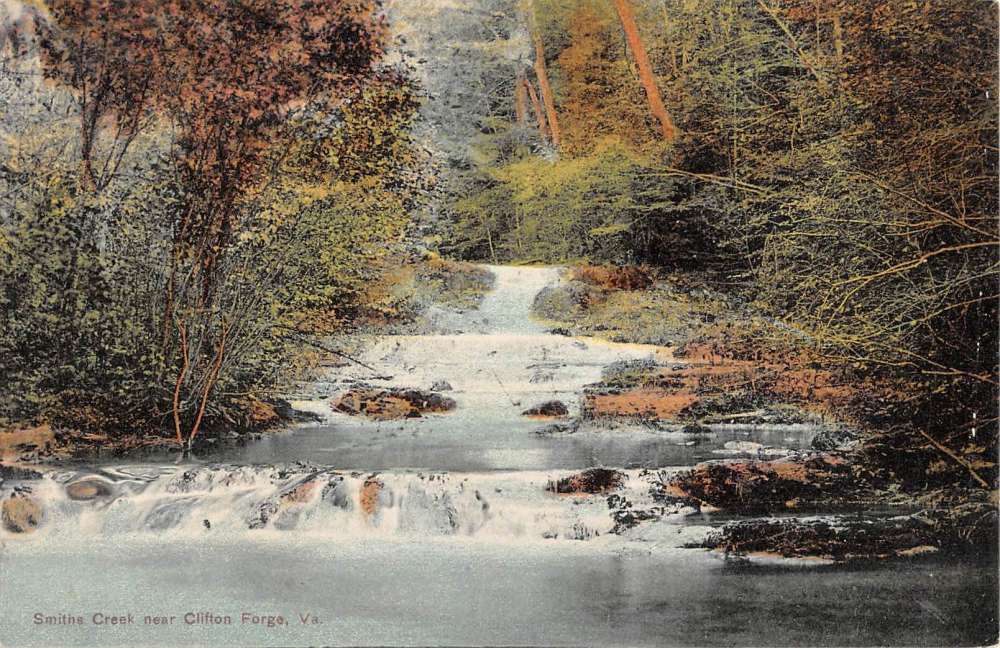 Clifton Virginia Smiths Creek Waterfront Antique Postcard K89001