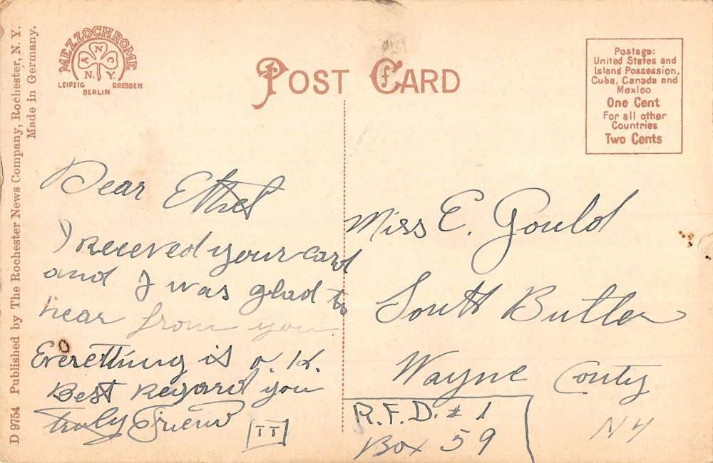 Newport New York Irondequoit Bay Multiview Antique Postcard K89199 - Image 2