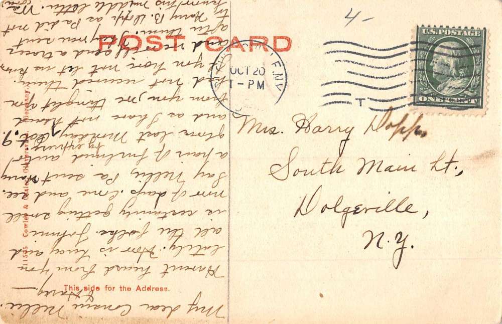 Northville New York Bridge Birdseye View Antique Postcard K89243 - Image 2