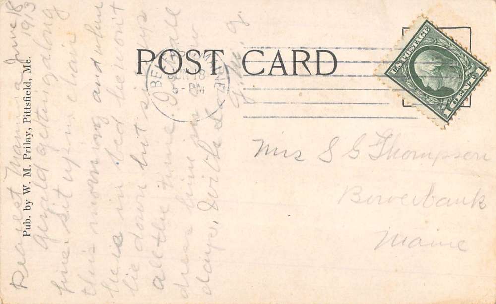 Hinckley Maine New Bridge Waterfront Antique Postcard K89556 - Image 2