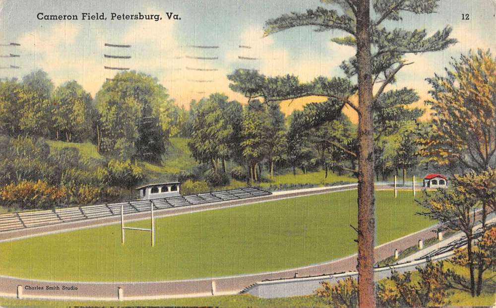 Petersburg Virginia Cameron Field Birdseye View Antique Postcard K89743