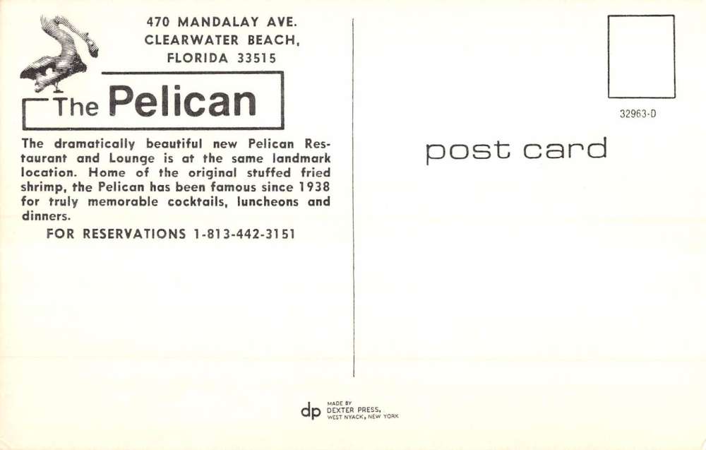 Clearwater Beach Florida The Pelican Multiview Vintage Postcard K89844 - Image 2