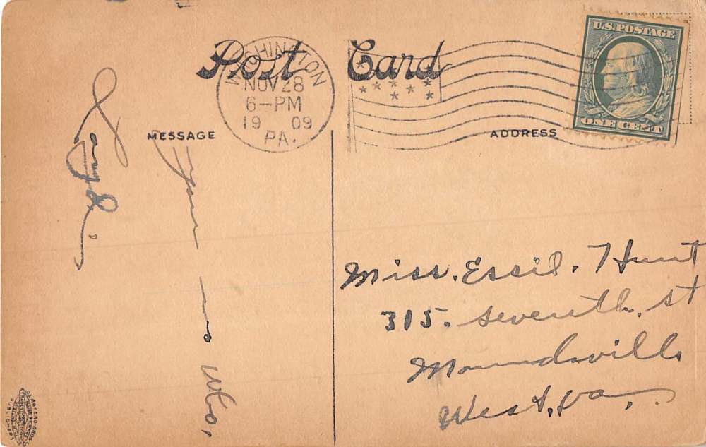 Washington Pennsylvania County Home Street View Antique Postcard K90318 - Image 2