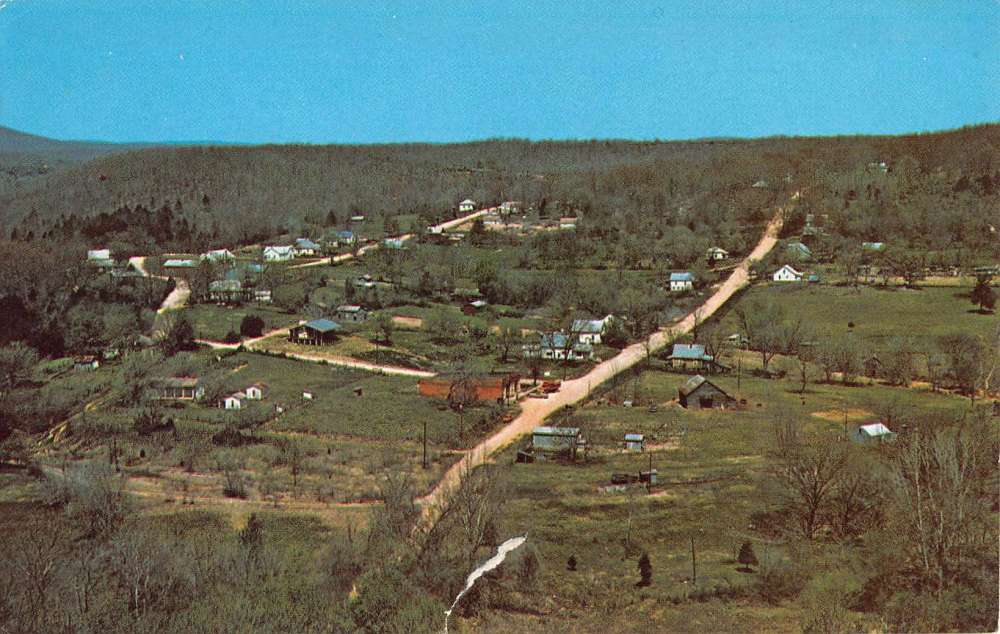Gilbert Arkansas Birdseye View Of City Vintage Postcard K90891 Mary L