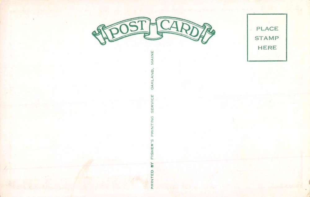 Oakland Maine Daveys East Lake Camp Maine Lodge Antique Postcard K91912 - Image 2