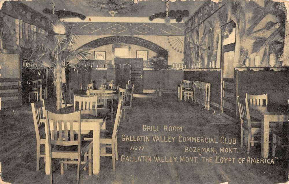 Bozeman Montana Gallatin Valley Commercial Club Antique Postcard Mary L Martin Ltd Postcards