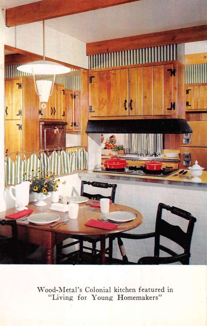 Kreamer Pennsylvania Wood Metals Colonial Kitchen Vintage Postcard