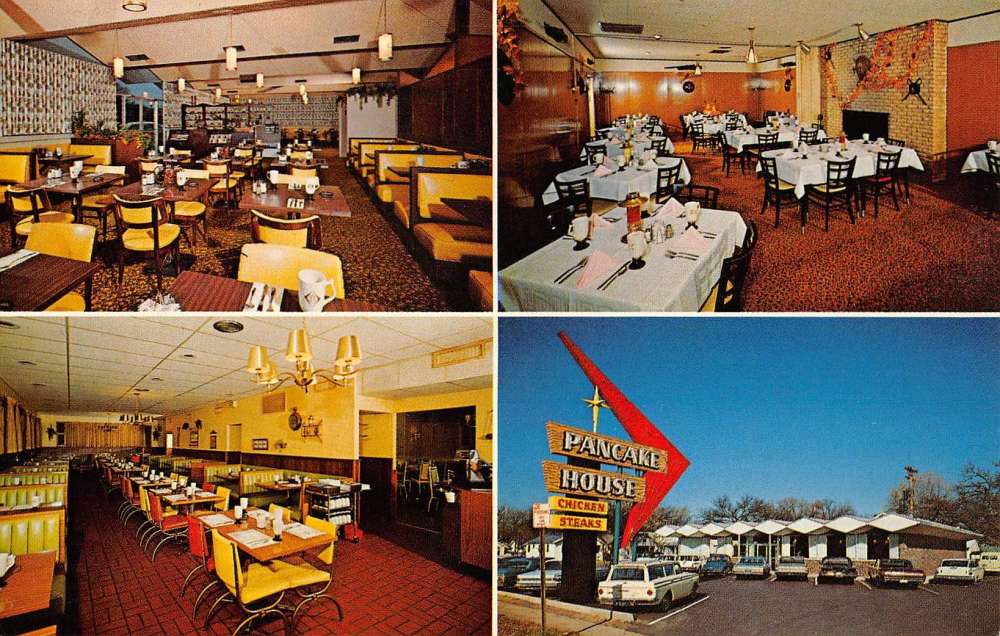 Wichita Kansas Town And Country Lodge Restaurant Antique Postcard