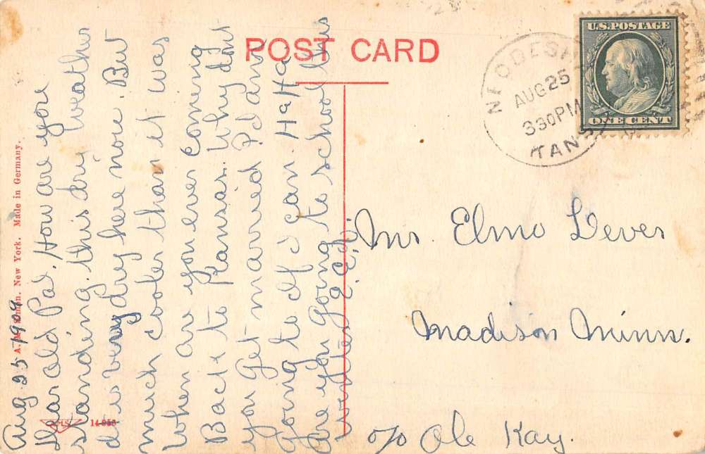 Neodesha Kansas Fall River Dam Waterfront Antique Postcard K93802