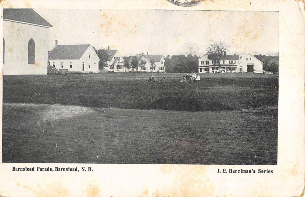 Barnstead New Hampshire Parade Scenic View Antique Postcard K93848
