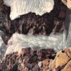Baikal Mountains Russia Bystraia River Waterfalls Scenic Antique Postcard J77009