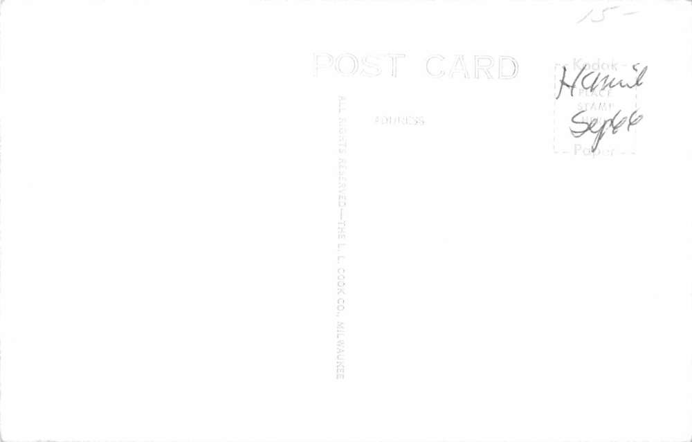 Oconomowoc Wisconsin Memorial Hospital Real Photo Antique Postcard K94791 - Image 2