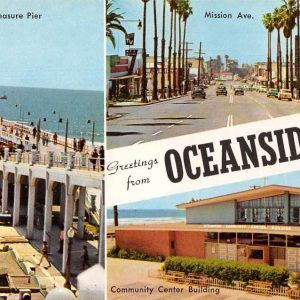 PINUP POSTCARD~MULTIVIEW CA,CALIFORNIA GIRLS 