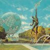 New York World's Fair Monument Fountain Advertising Non postcard Back J77416