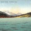 Krasnaja Poljana Russia Lac Alpin Scenic View Antique Postcard J77960