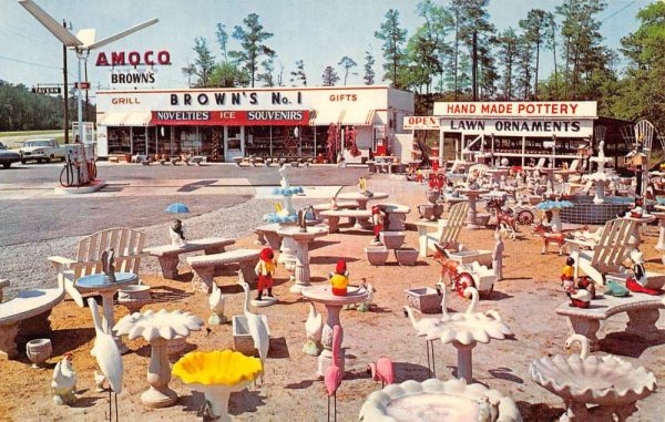Rocky Mount North Carolina Browns No 1 Gifts Street View Vintage Postcard K97871