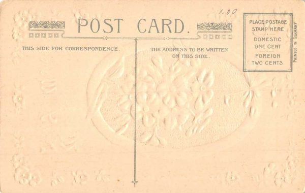 Group Of 4 Bew Years Best Wishes Flower Winsch Antique Postcards K98164 - Image 2