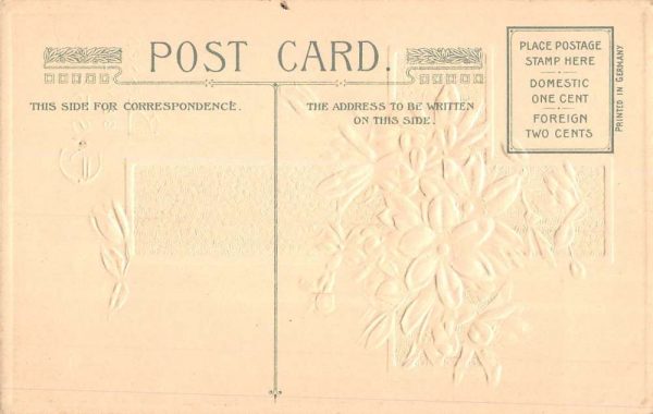 Group Of 4 Easter Greetings Cross Flower Winsch Antique Postcards K98168 - Image 4