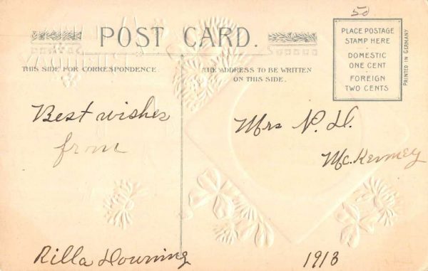 Group Of 4 Best Birthday Wishes Flower Scene Winsch Antique Postcards K98169 - Image 6