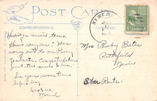 Newmarket New Hampshire Scenic Street View Waterfront Vintage Postcard K98184 - Image 2