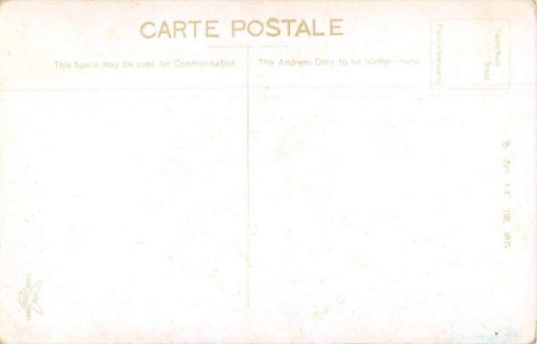 Japan Two Men Stand by Monument Antique Postcard J78033 - Image 2