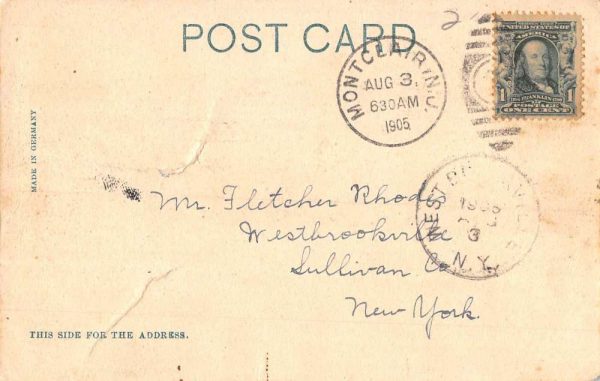 Montclair New Jersey Firing Line Military Academy Antique Postcard K98315 - Image 2
